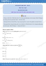 Đề thi giữa kì 2 Toán 8 - Đề số 2 - Kết nối tri thức